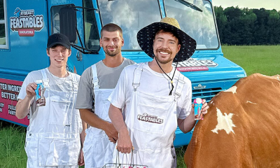 MrBeast at Feastables photo shoot