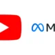The logos of Meta and YouTube