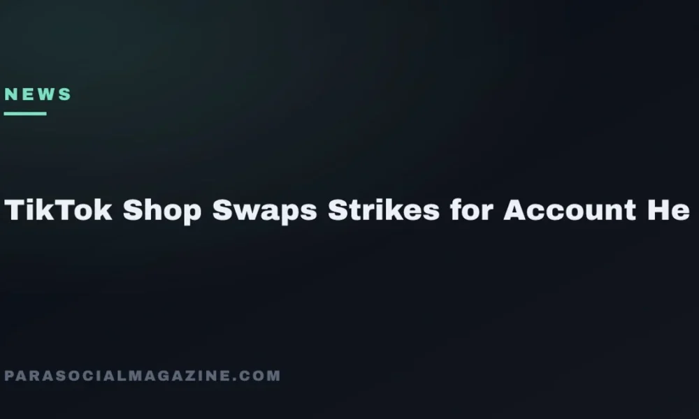 TikTok Shop Swaps Strikes for Account He — Parasocial Magazine