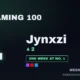 Jynxzi at No. 1 on the Parasocial Streaming 100, week of 2026-08-24