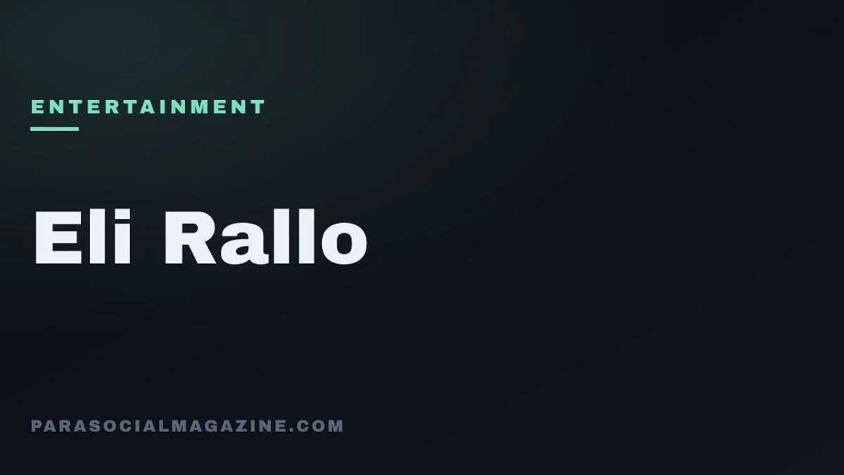 Eli Rallo — Parasocial Magazine