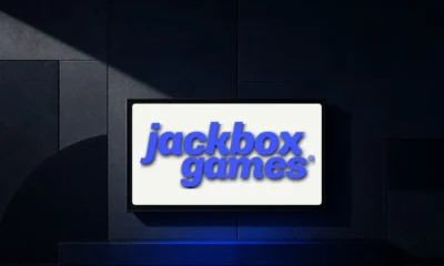 Illustration (device family): the Jackbox Games mark in a constructed device scene
