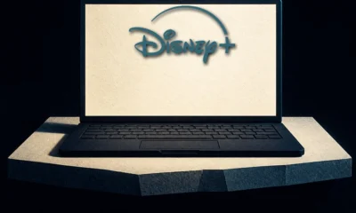 Illustration (device family): the Disney+ mark in a constructed device scene