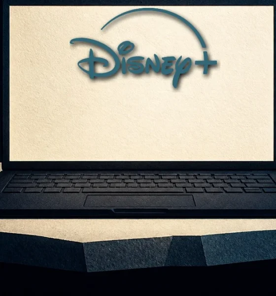 Illustration (device family): the Disney+ mark in a constructed device scene